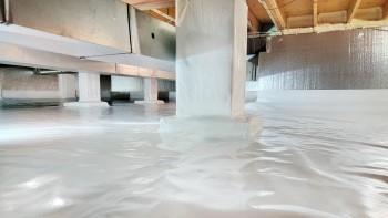 Crawl space repair with CleanSpace encapsulation system