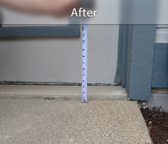 concrete sidewalk leveling